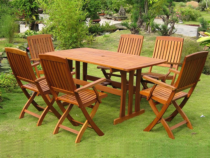 teak outdoor table