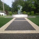 pebble stone concrete overlay