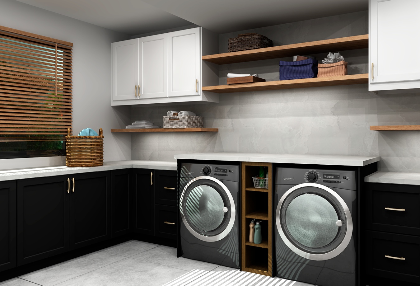 laundry bench top