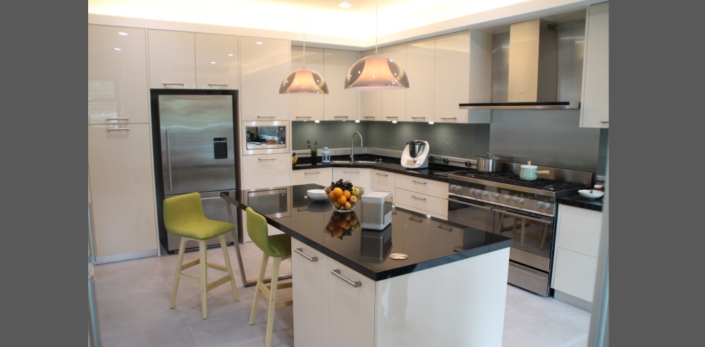 Assembled flat pack kitchens