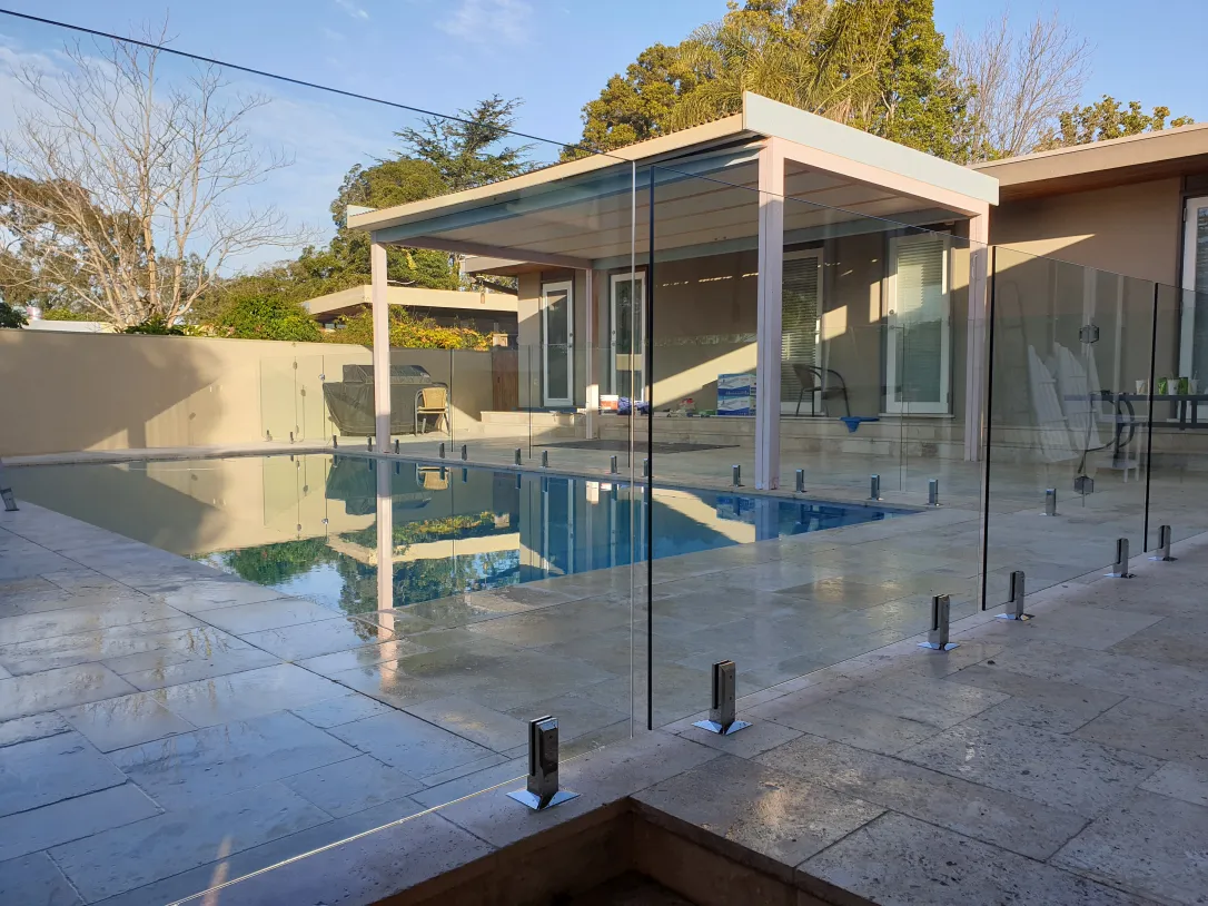 frameless glass pool fencing Hills District